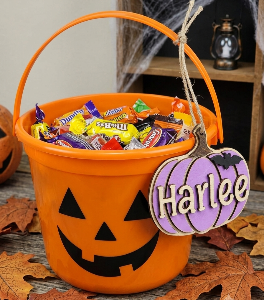 Pumpkin Halloween Tag / Halloween Bag Tag