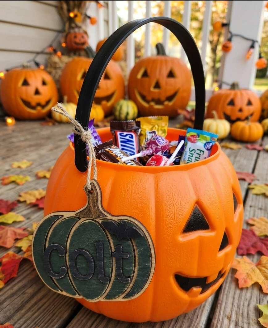 Pumpkin Halloween Tag / Halloween Bag Tag