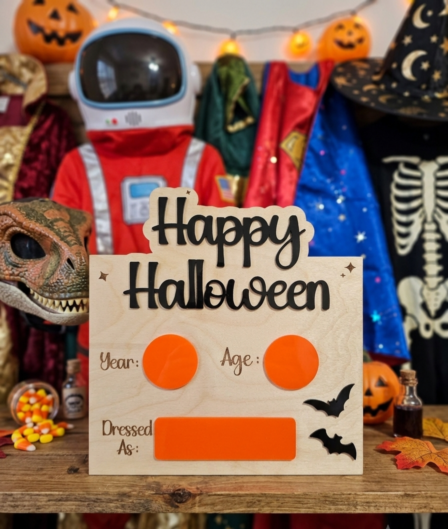 Halloween Photo Board / Yearly Halloween Costume Photo