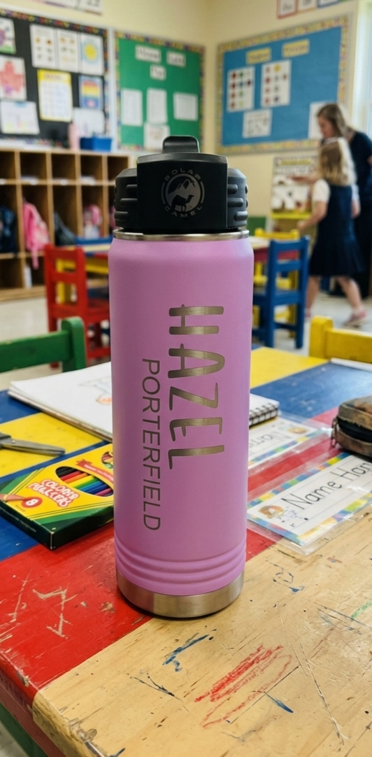 Personalized Name Water Bottle 20oz