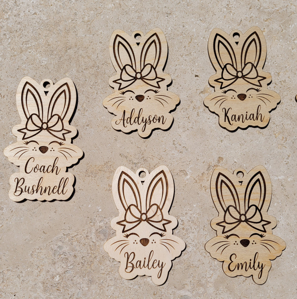 Personalized Easter Bunny Basket Tag