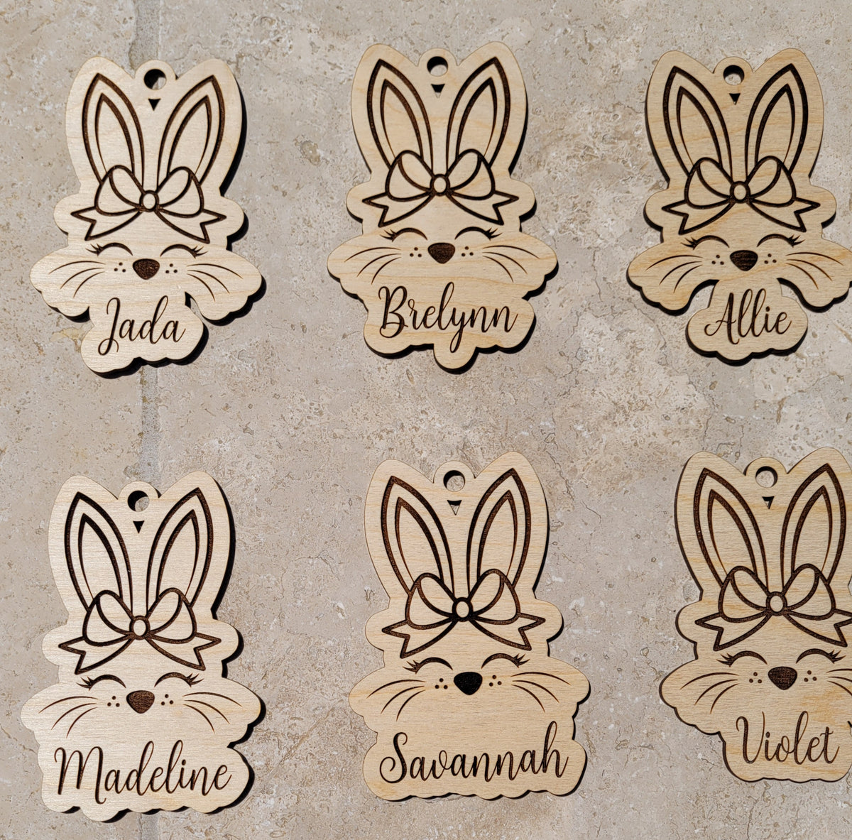 Personalized Easter Bunny Basket Tag