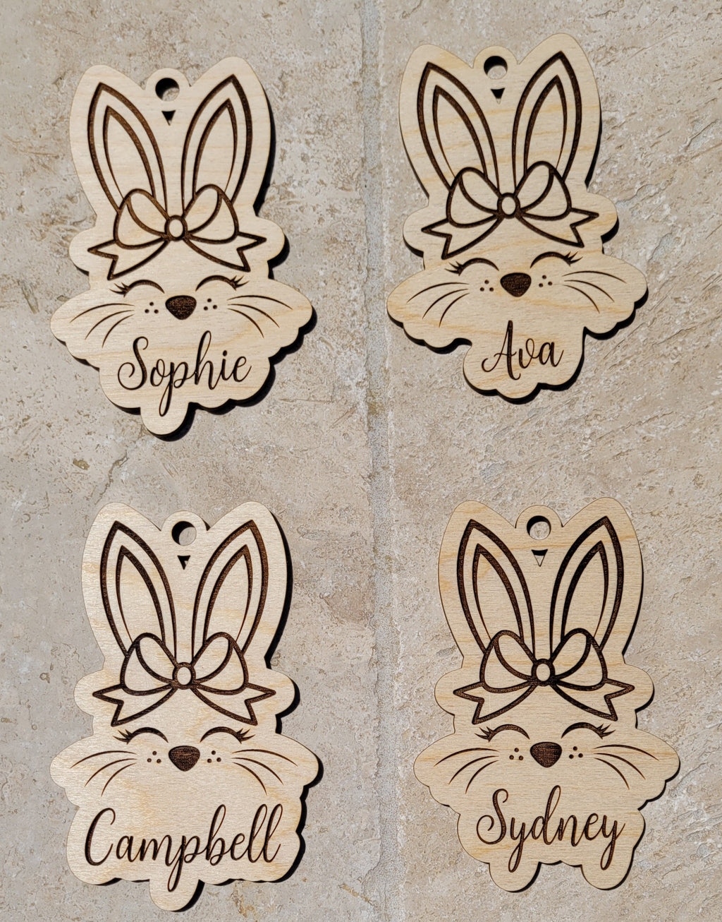 Personalized Easter Bunny Basket Tag