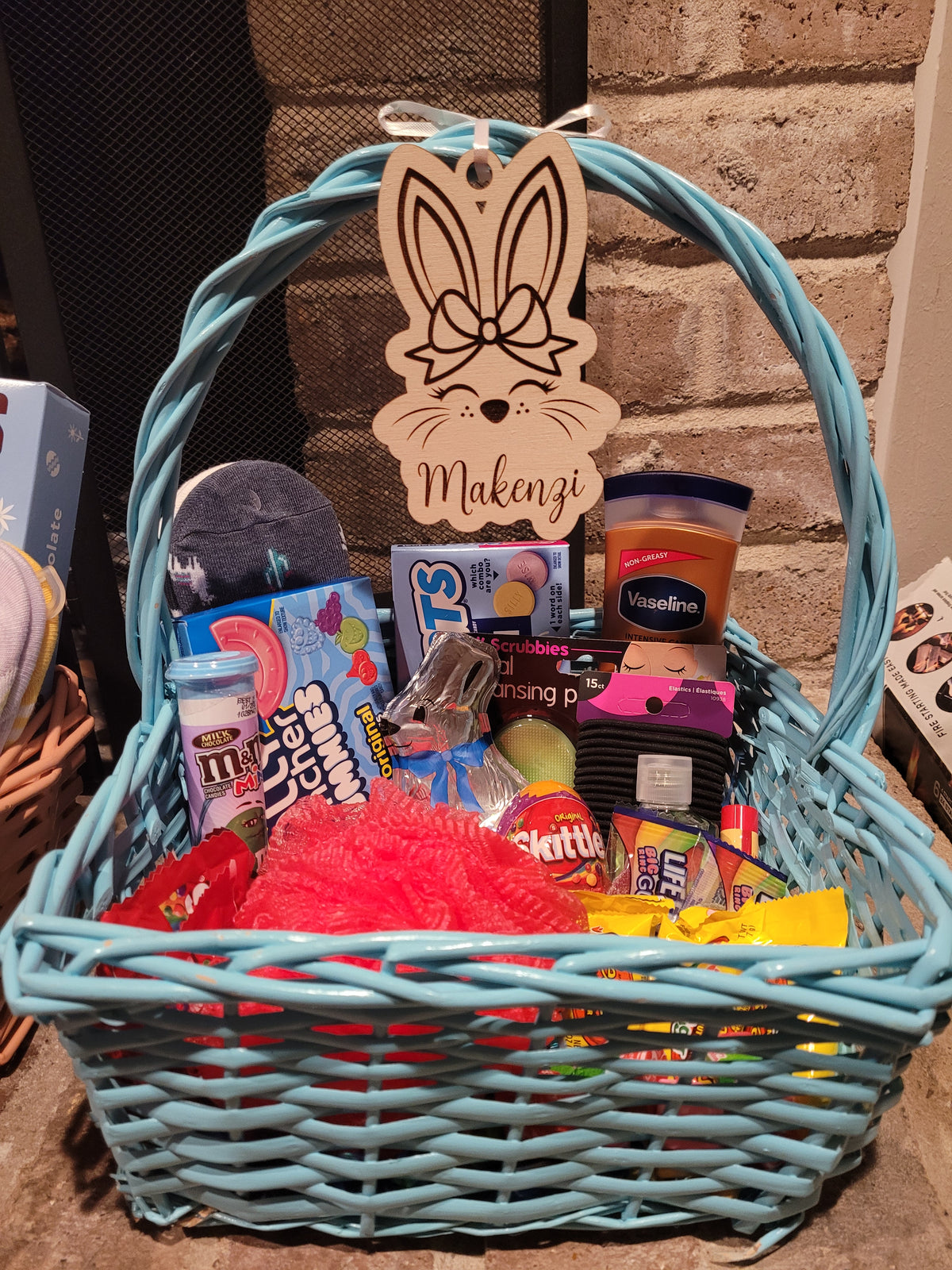 Personalized Easter Bunny Basket Tag