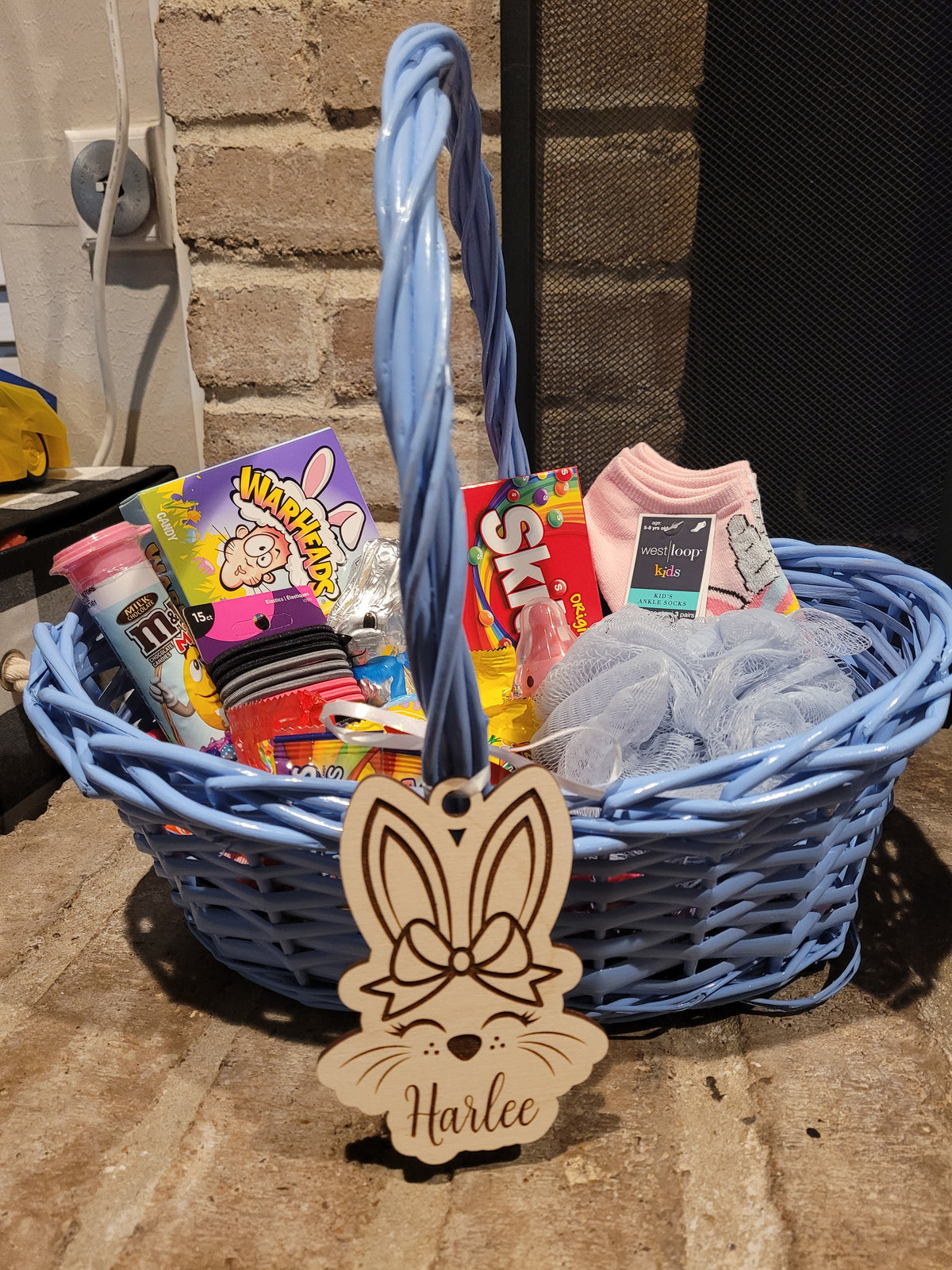 Personalized Easter Bunny Basket Tag