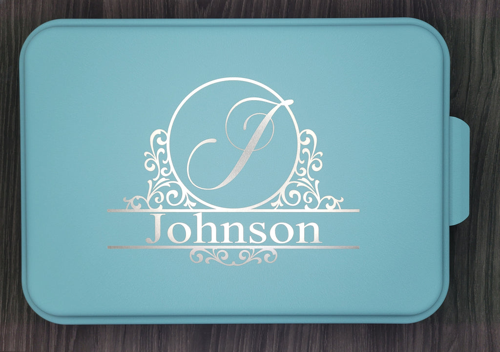Personalized Engraved Aluminum Cake Pan with Lid - 13x9 Custom Bakeware