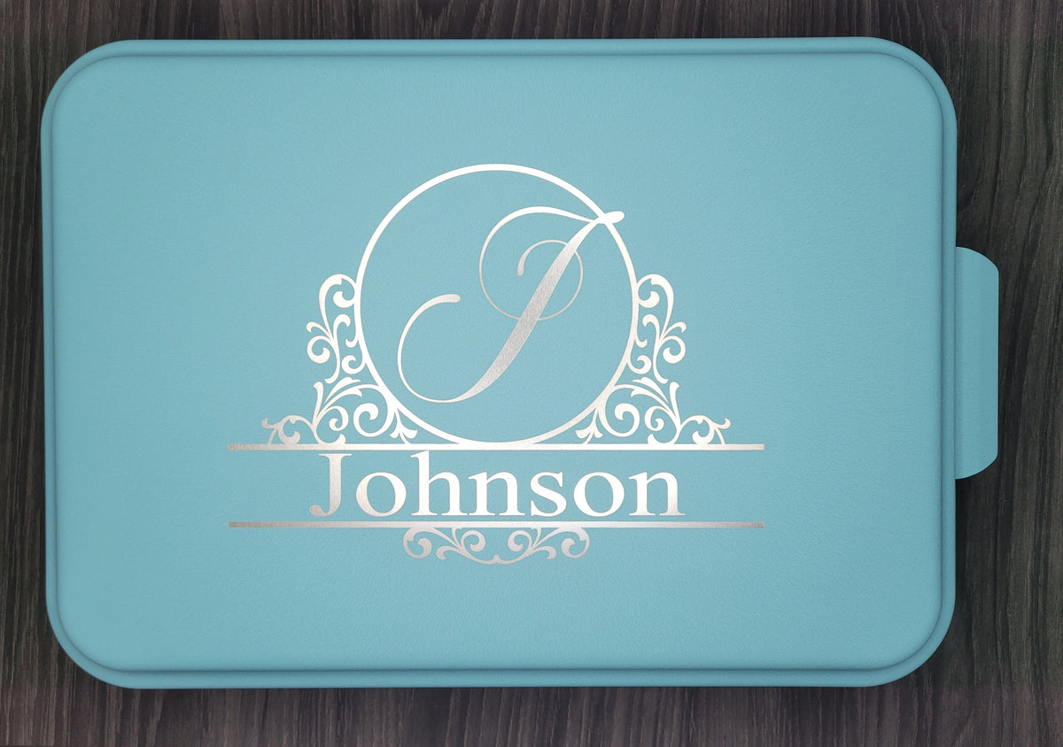 Personalized Engraved Aluminum Cake Pan with Lid - 13x9 Custom Bakeware