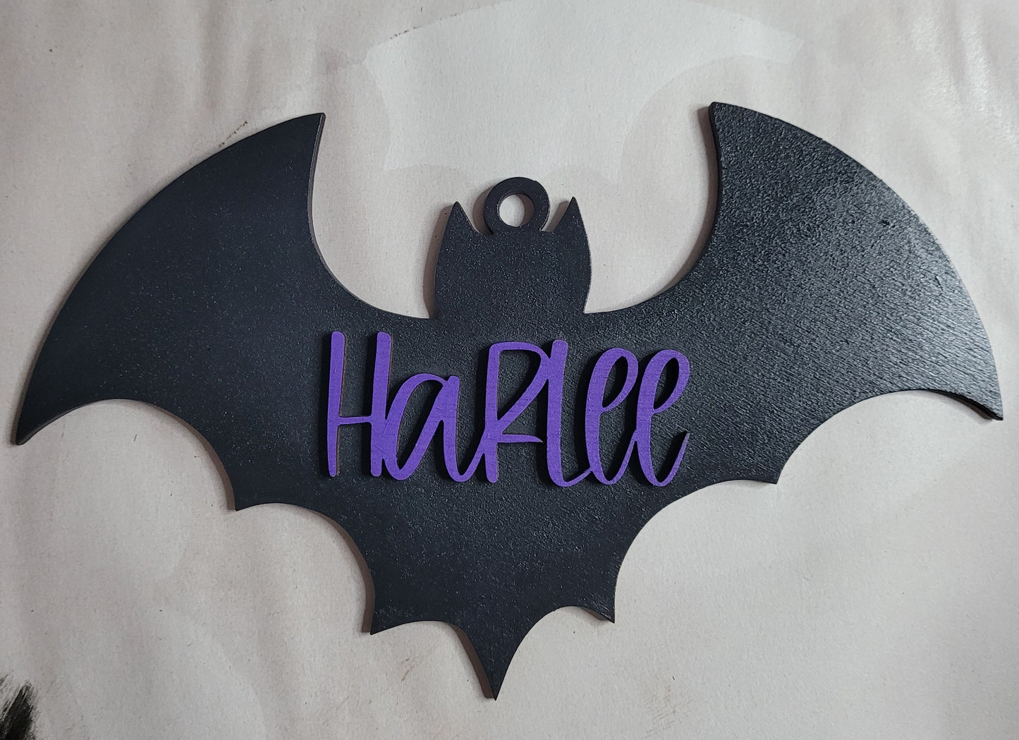 Personalized Wood Halloween Bag Tags / Ghost / Bat / Witch Hat / Pumpkin