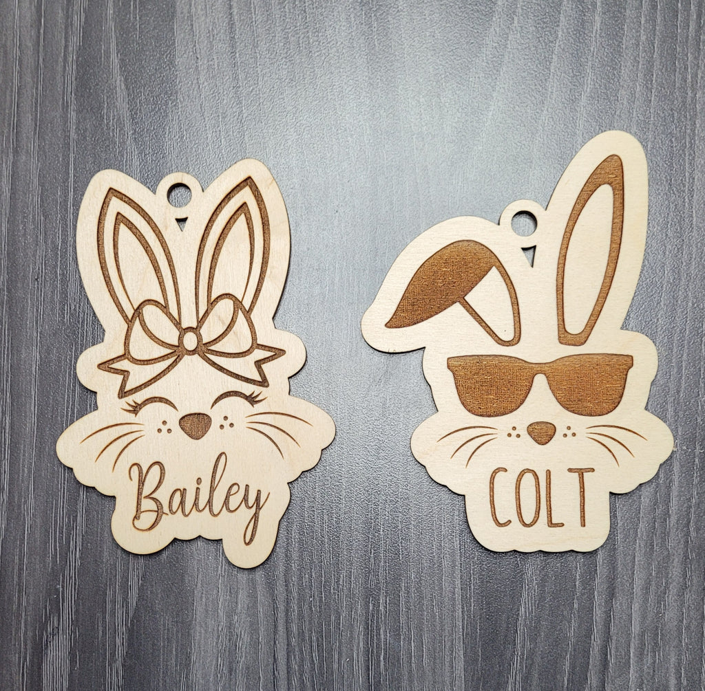 Personalized Easter Bunny Basket Tag