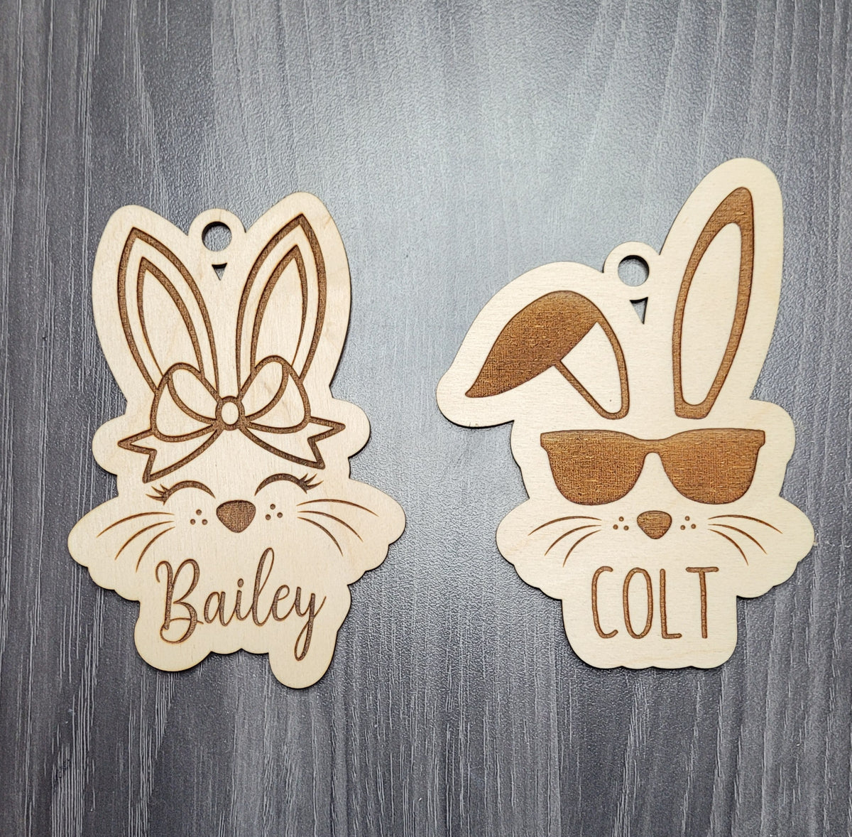 Personalized Easter Bunny Basket Tag