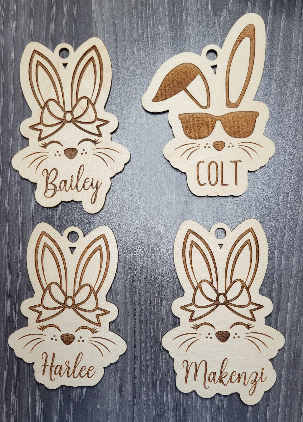 Personalized Easter Bunny Basket Tag
