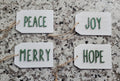 Christmas Wood Ornament: Acrylic Word Tag