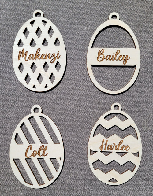 Custom Easter Basket Wood Name Tags