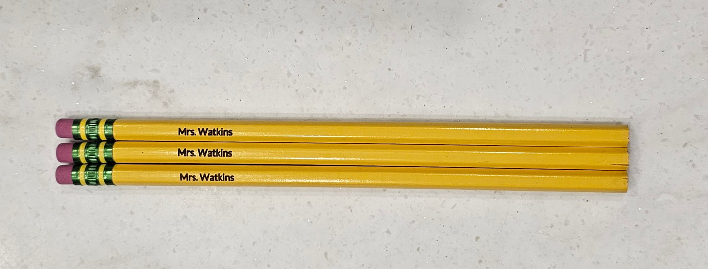 Custom Name/Saying Pencils