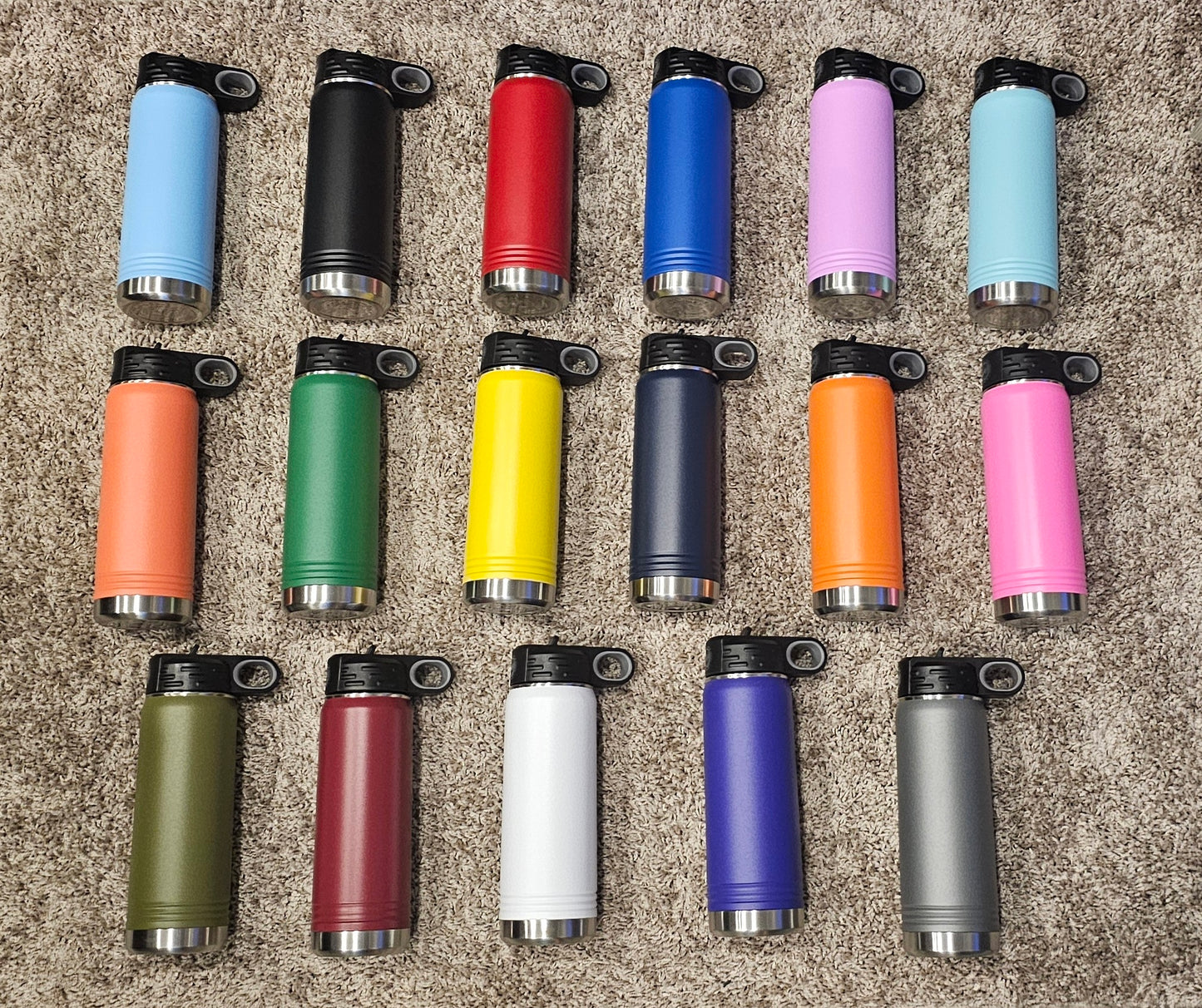 Custom 20oz Gamer Themed Water Bottle