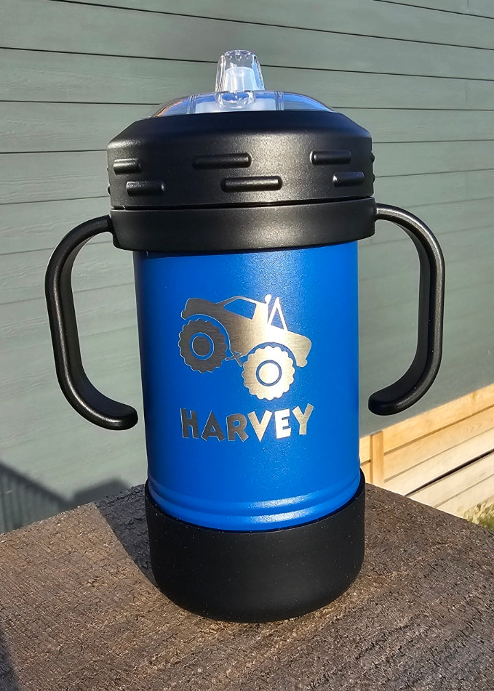 Personalized Laser Engraved Sippy Cup: Toddler Gift