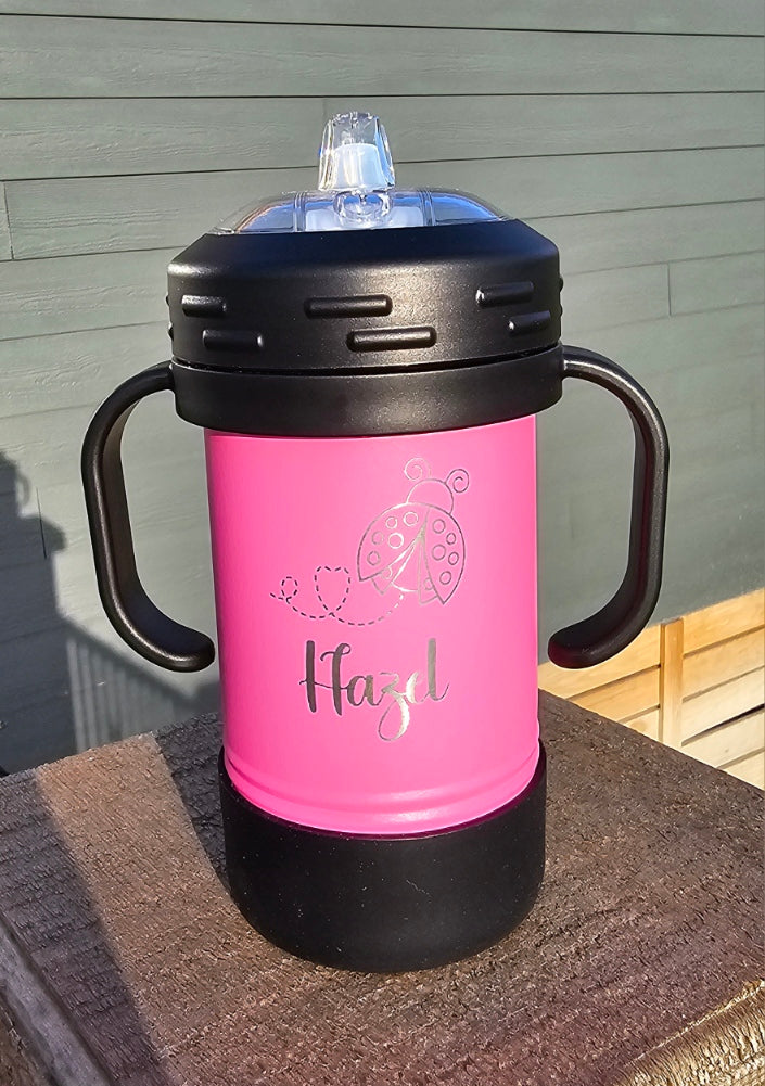 Personalized Laser Engraved Sippy Cup: Toddler Gift
