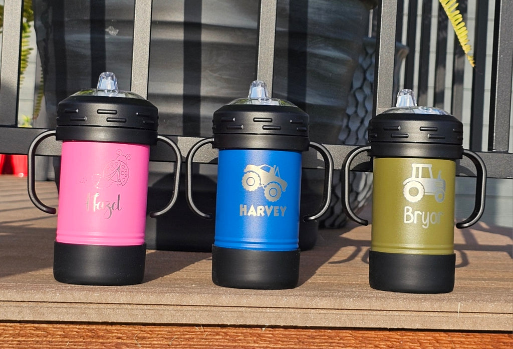 Personalized Laser Engraved Sippy Cup: Toddler Gift