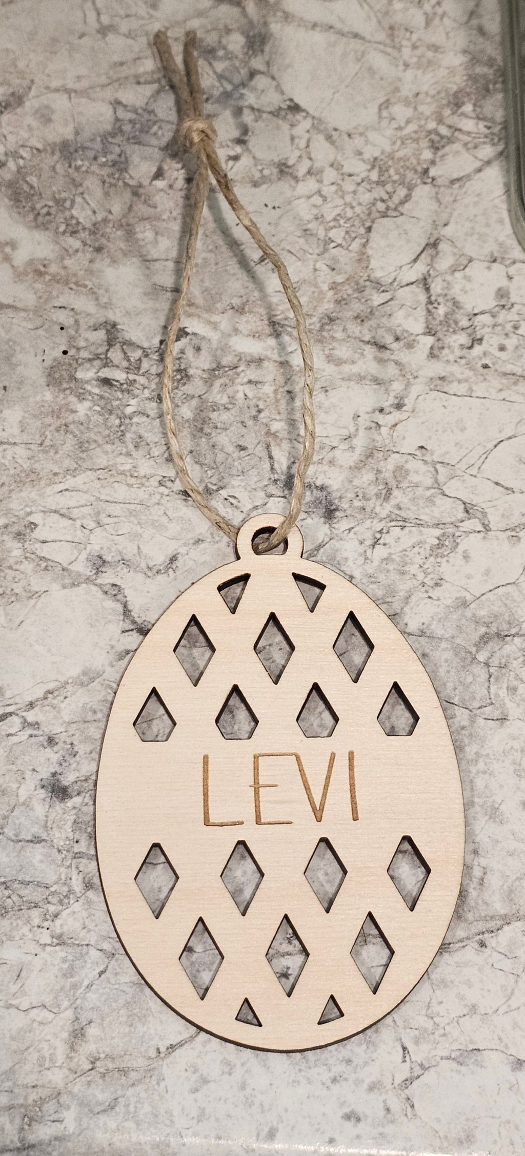 Custom Easter Basket Wood Name Tags