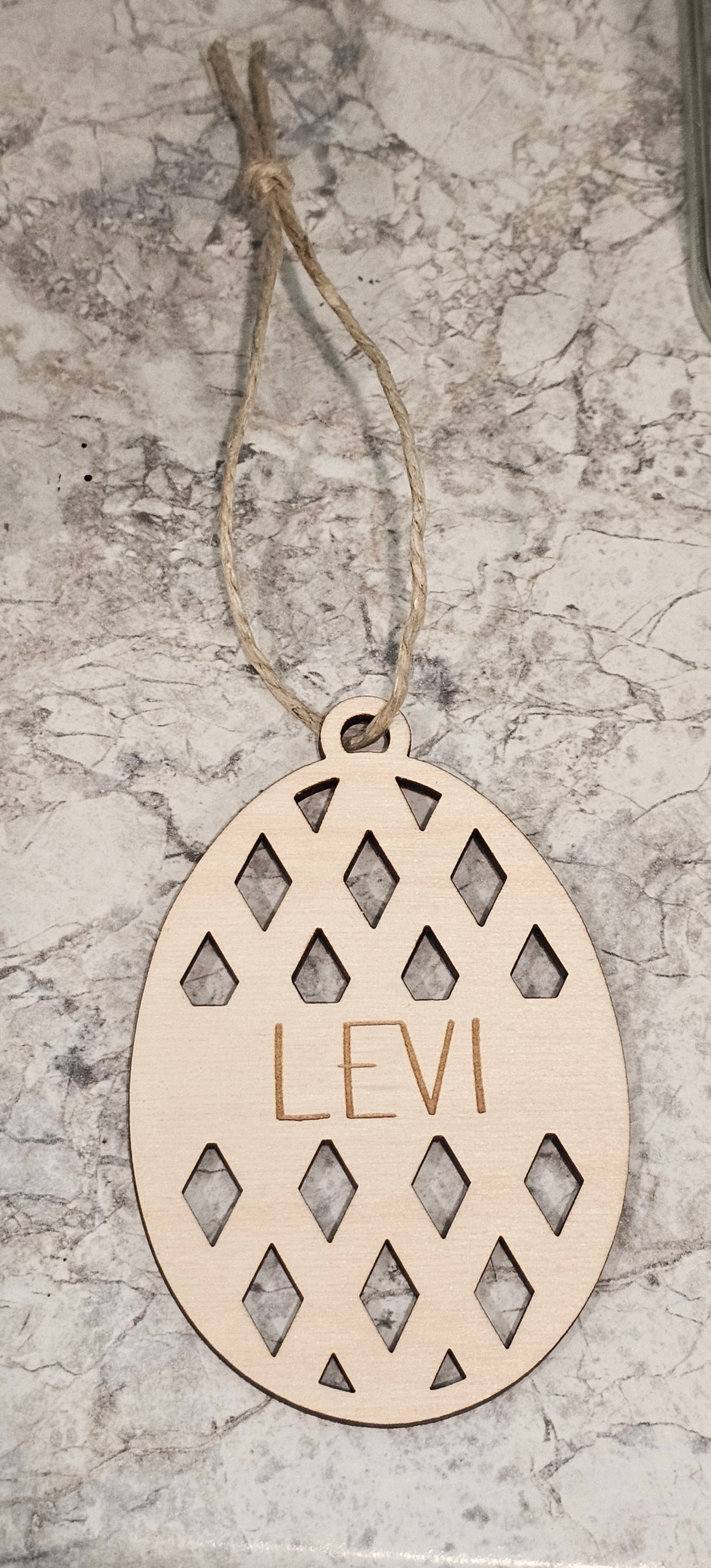 Custom Easter Basket Wood Name Tags