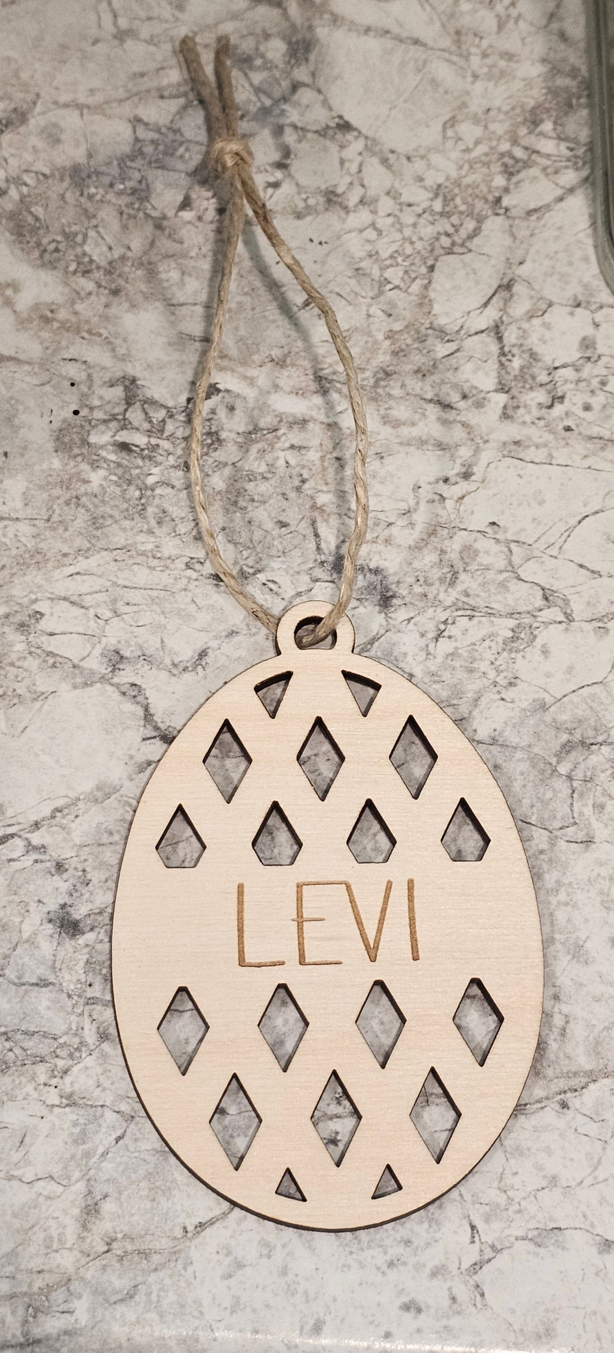 Custom Easter Basket Wood Name Tags
