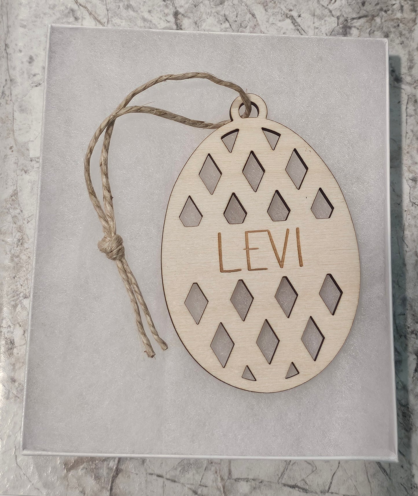 Custom Easter Basket Wood Name Tags