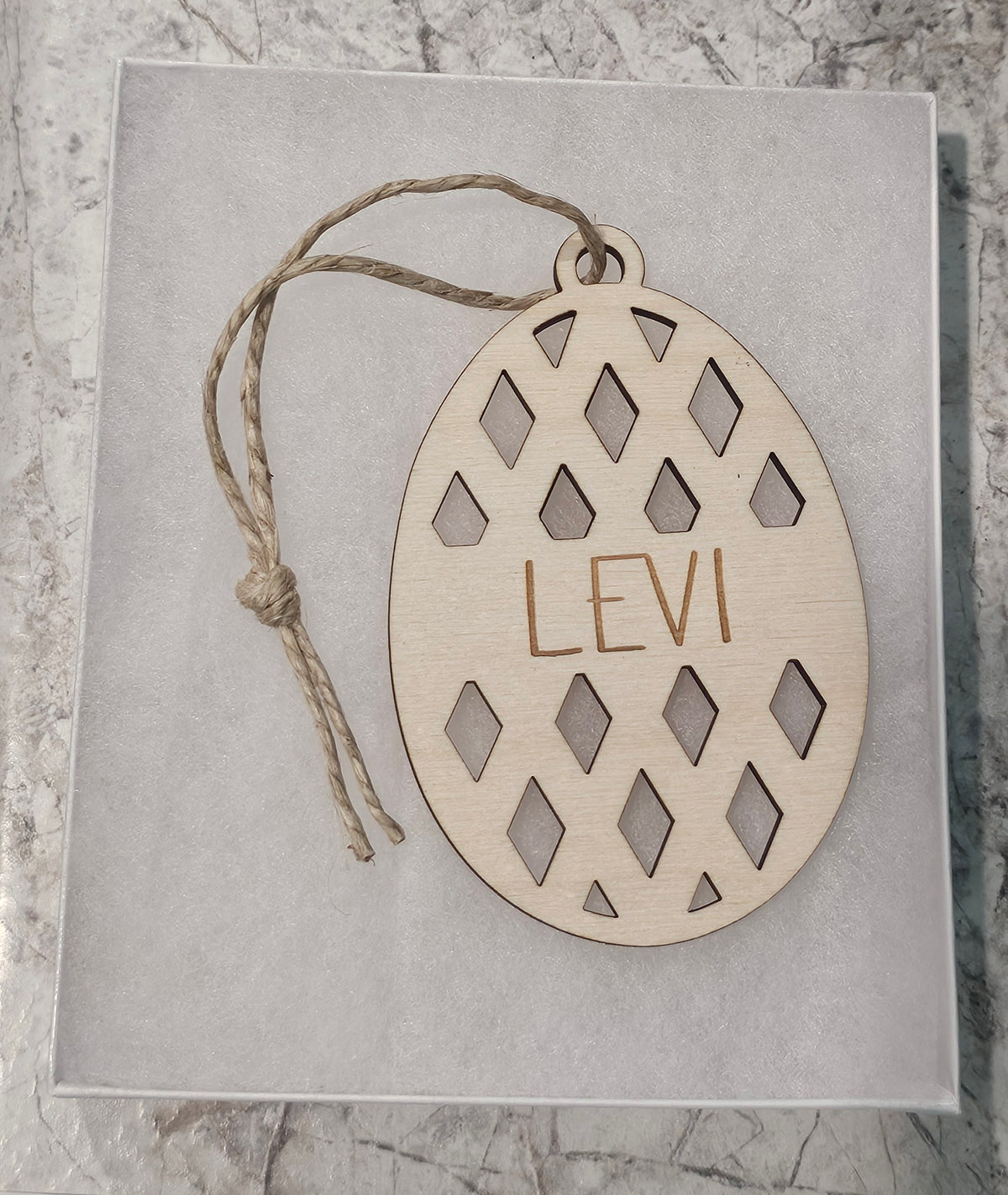 Custom Easter Basket Wood Name Tags
