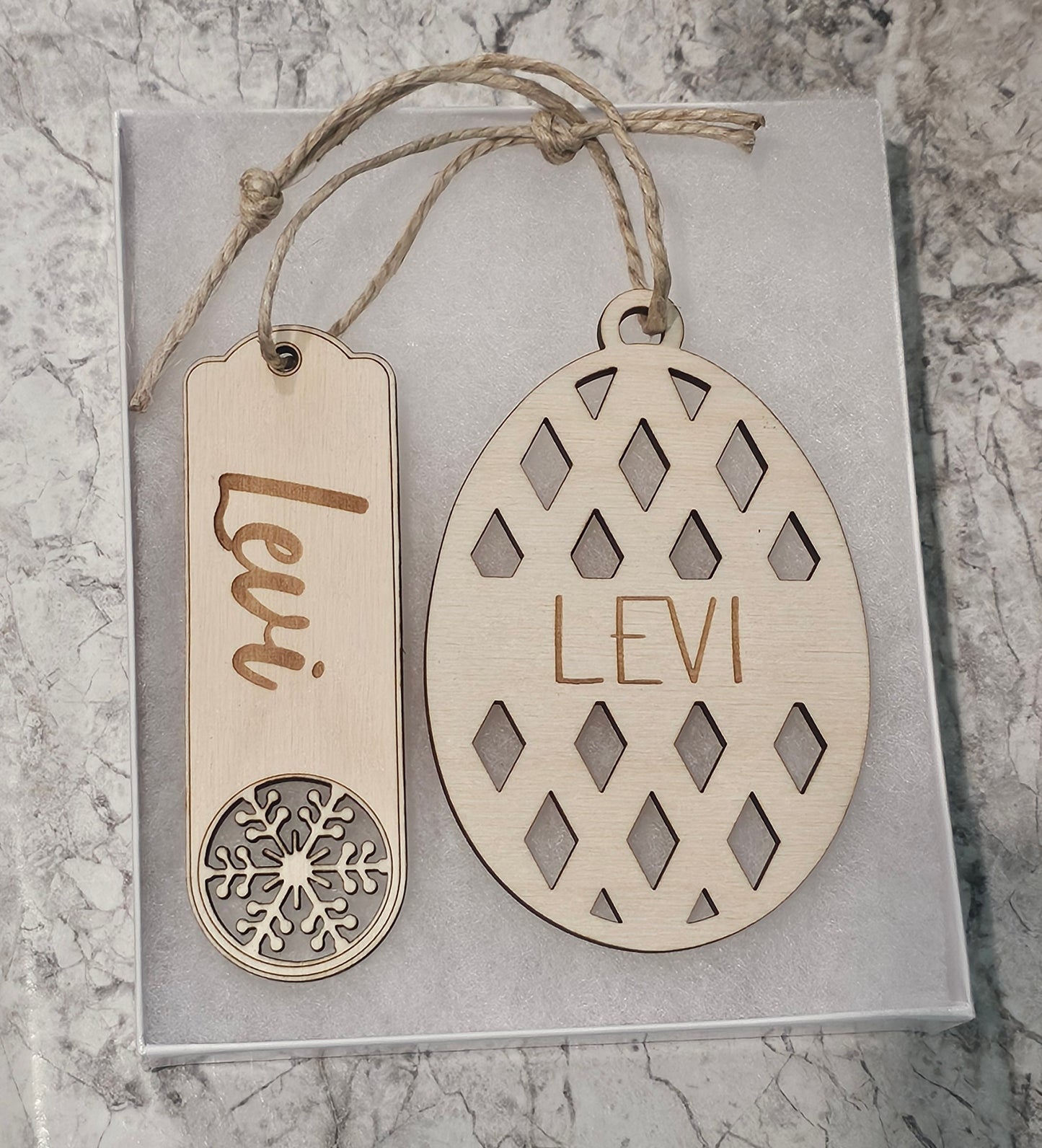Custom Easter Basket Wood Name Tags