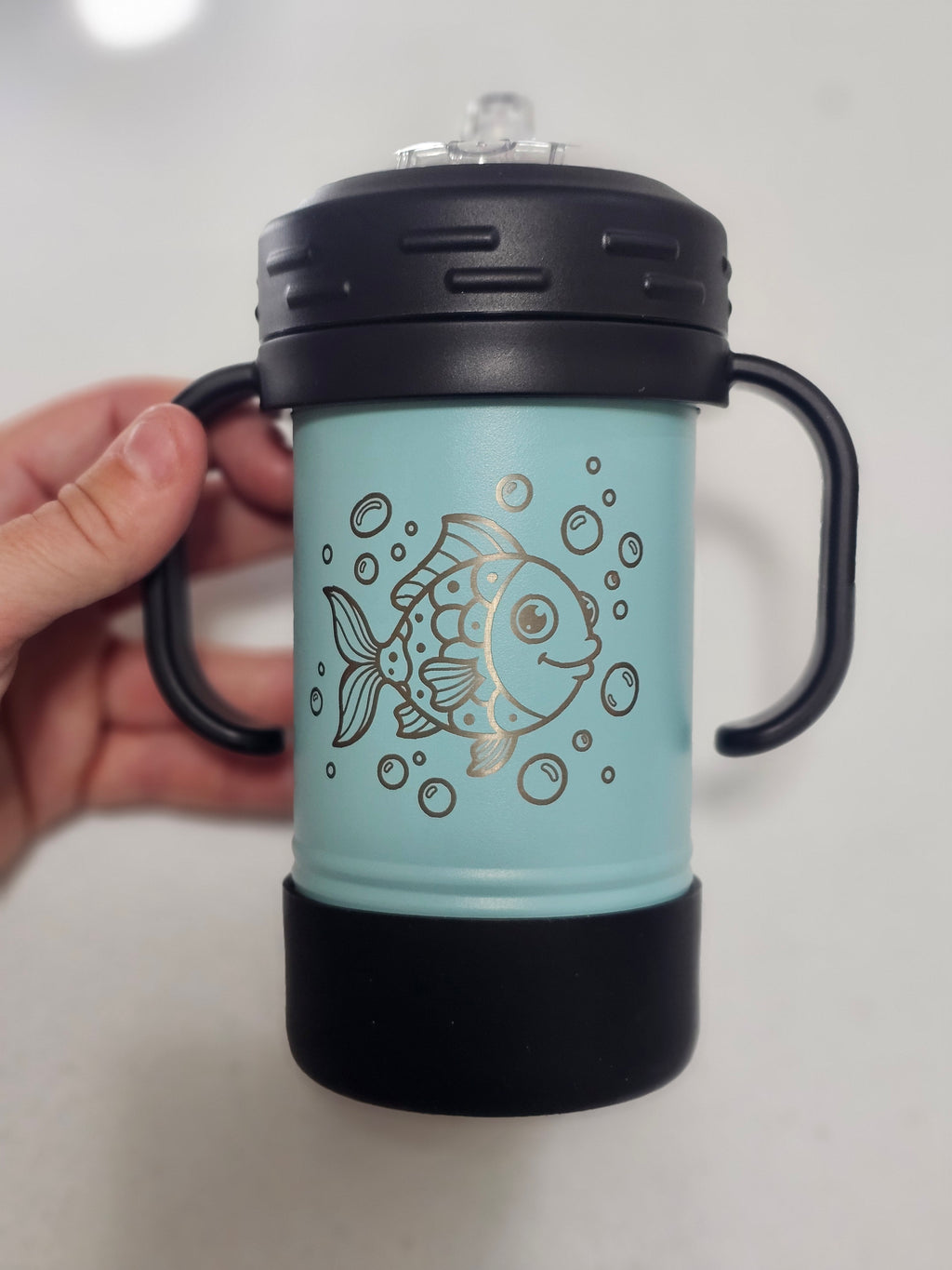 Personalized Laser Engraved Sippy Cup: Toddler Gift