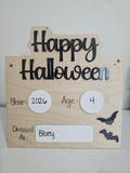 Halloween Photo Board / Yearly Halloween Costume Photo