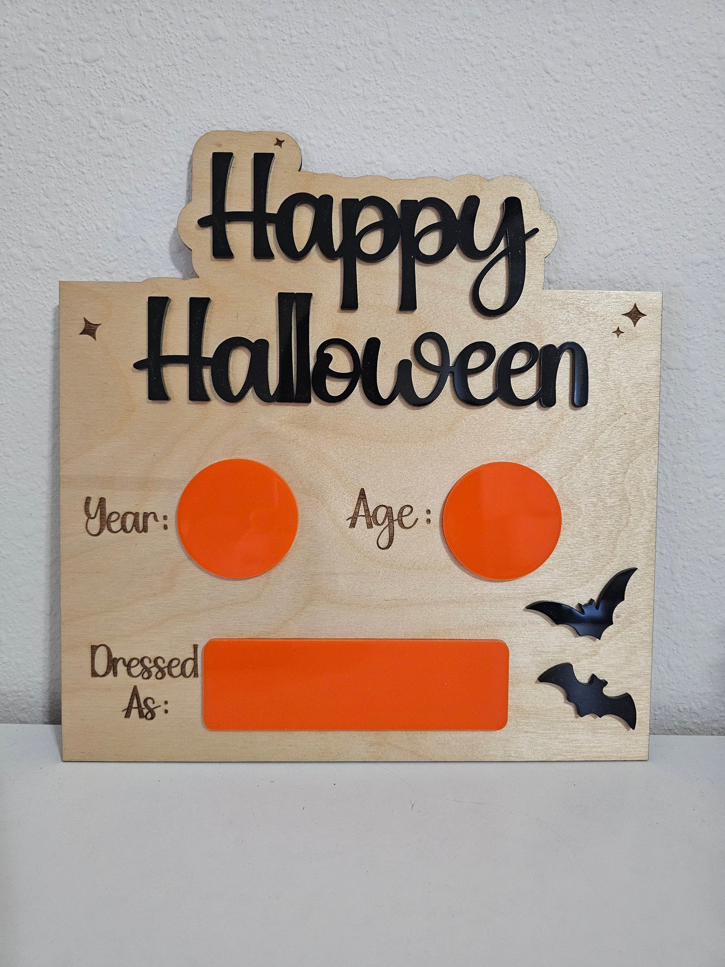 Halloween Photo Board / Yearly Halloween Costume Photo