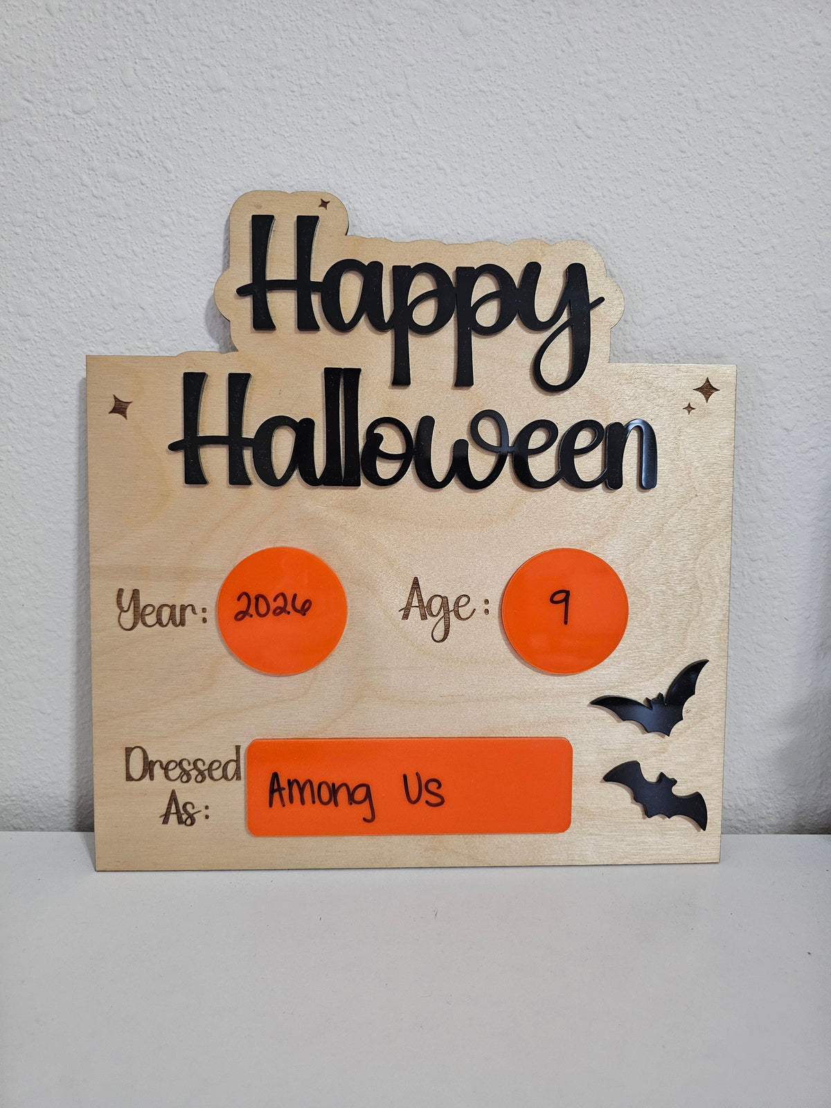 Halloween Photo Board / Yearly Halloween Costume Photo