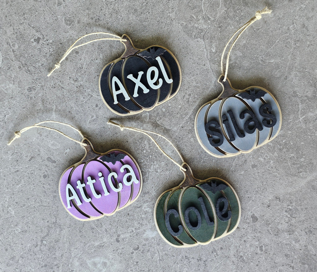 Pumpkin Halloween Tag / Halloween Bag Tag