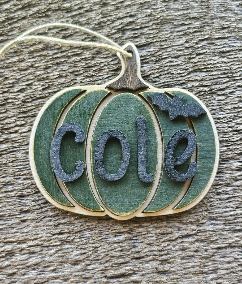 Pumpkin Halloween Tag / Halloween Bag Tag