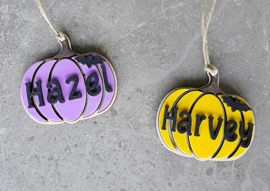 Pumpkin Halloween Tag / Halloween Bag Tag