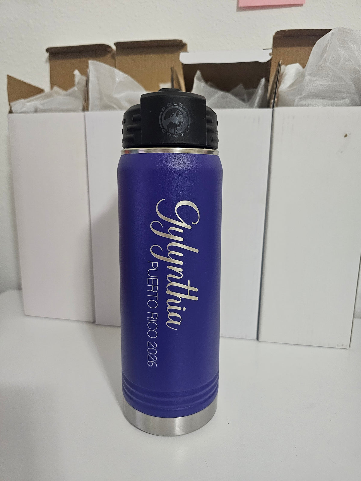 Personalized Name Water Bottle 20oz