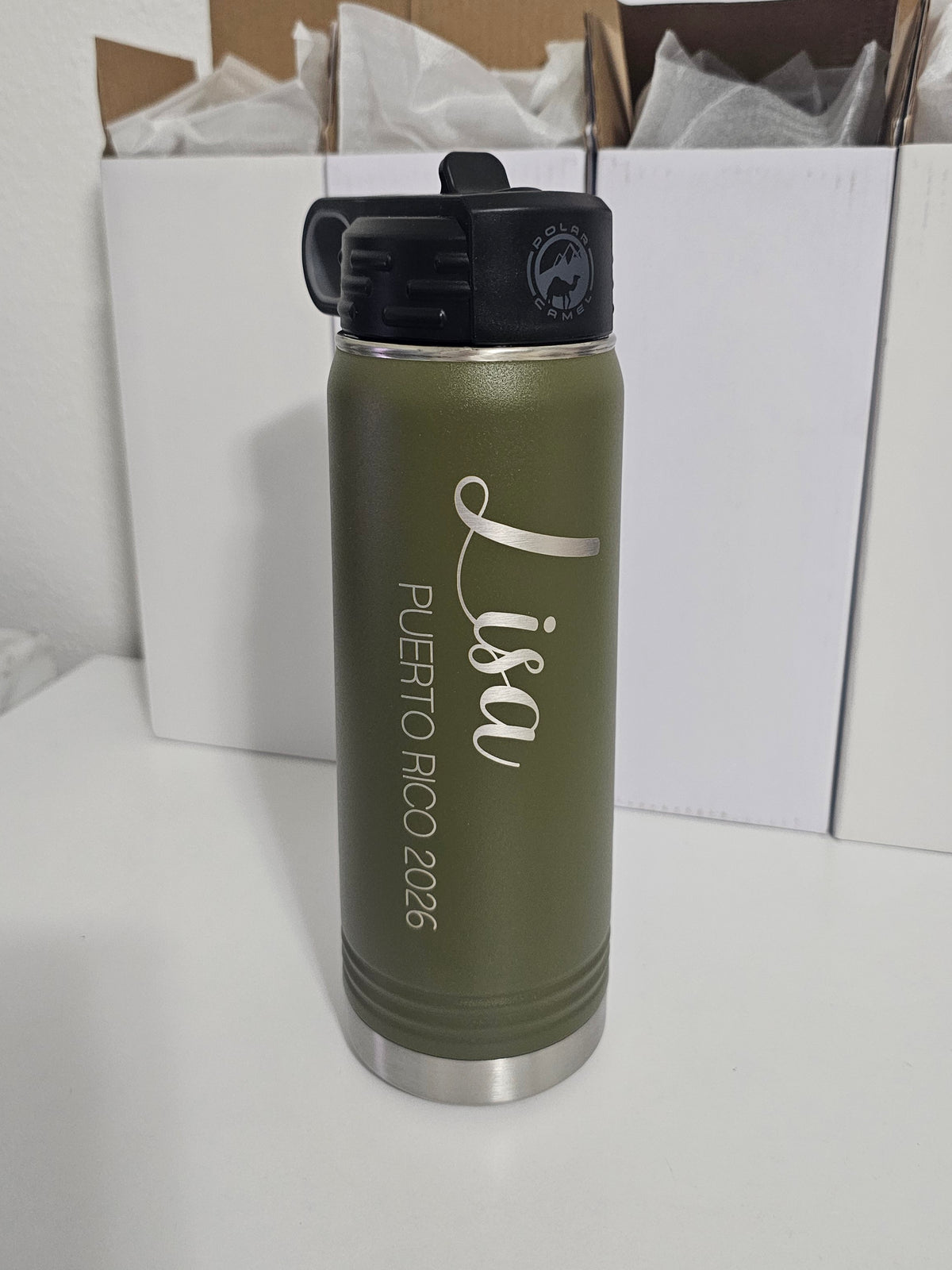 Personalized Name Water Bottle 20oz