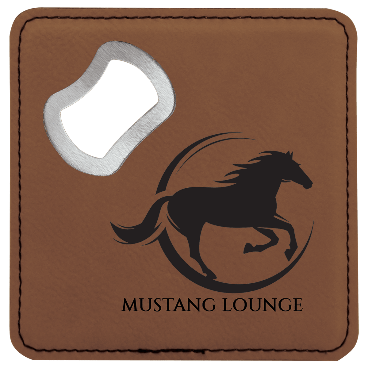 Custom Engraved Bottle Opener Coaster