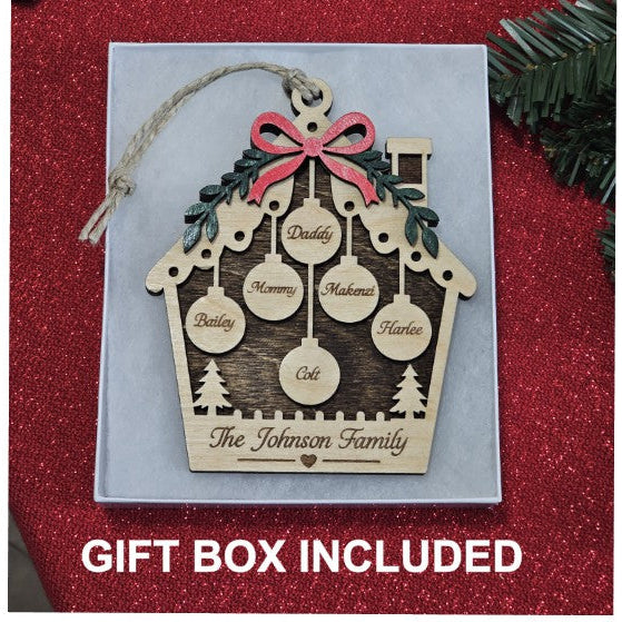 Personalized Family Home Ornament