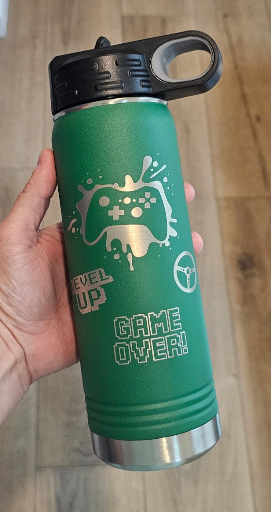 Gamer Themed 20oz Water Bottle