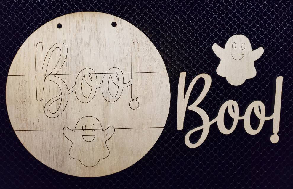 DIY Halloween Boo Craft Kit (6" Round)