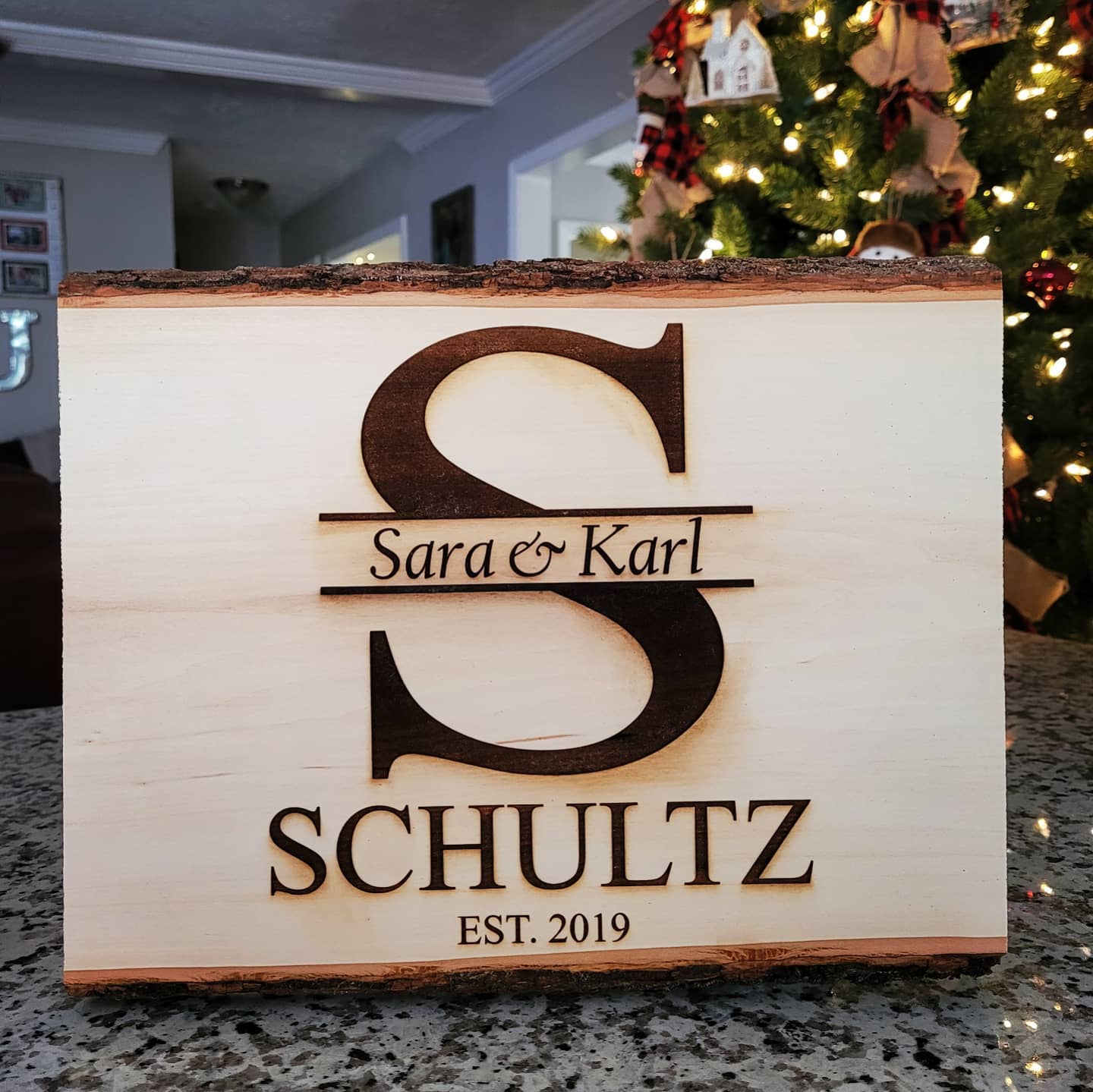 Live Edge Personal Wood Plaque