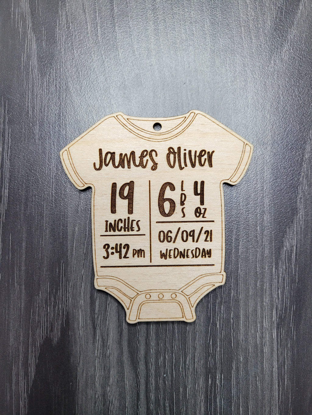 Baby Stats Christmas Ornament / Baby Gift Tag