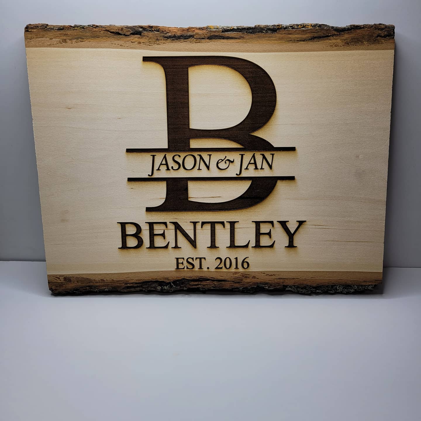 Live Edge Personal Wood Plaque