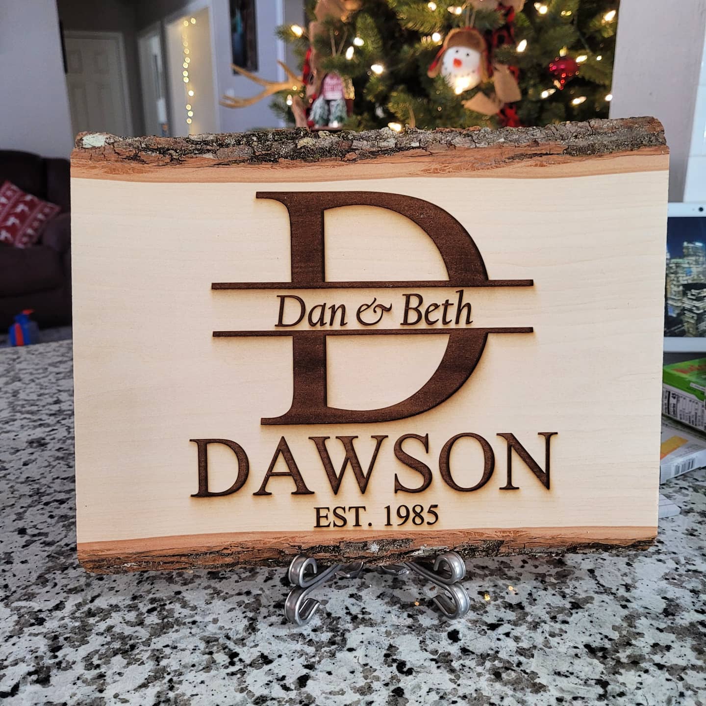 Live Edge Personal Wood Plaque