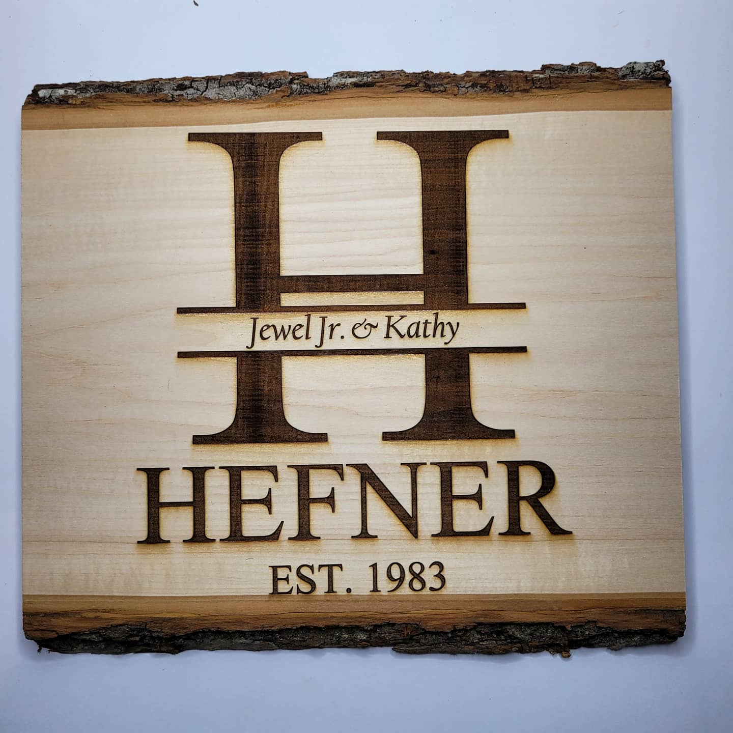 Live Edge Personal Wood Plaque