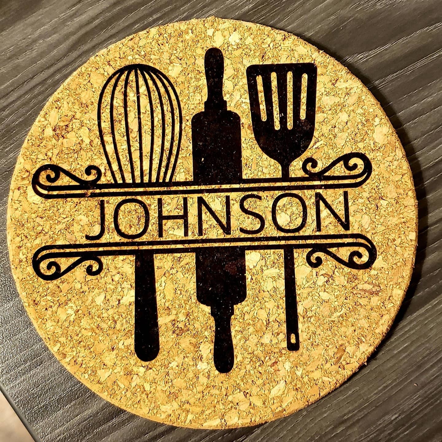 Personalized Cork Trivet