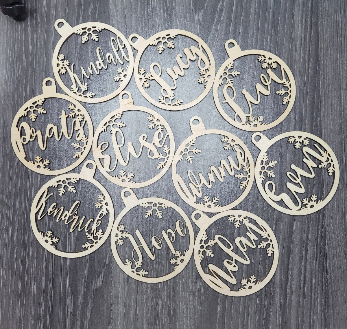 Snowflake Name Ornament