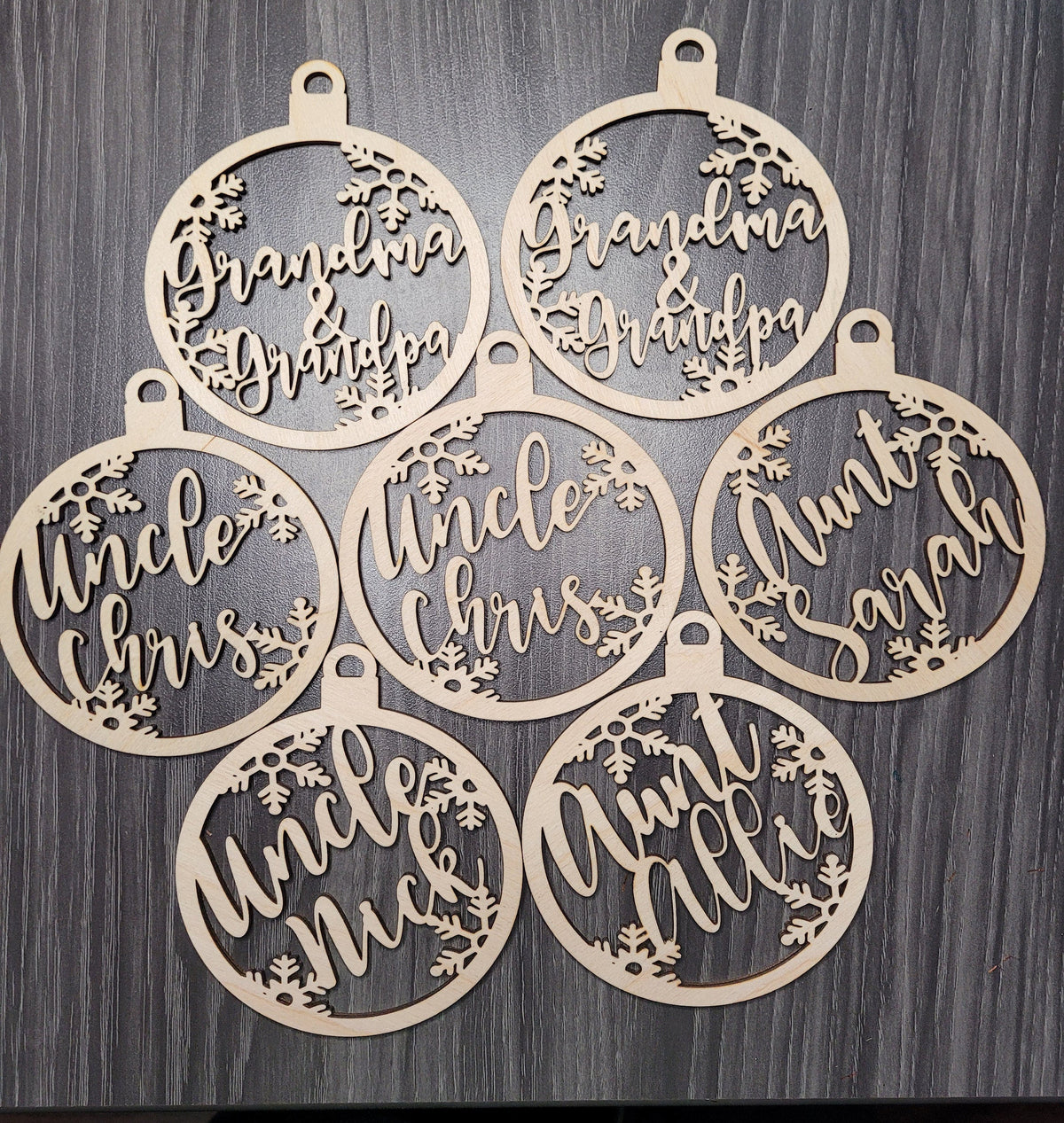 Snowflake Name Ornament