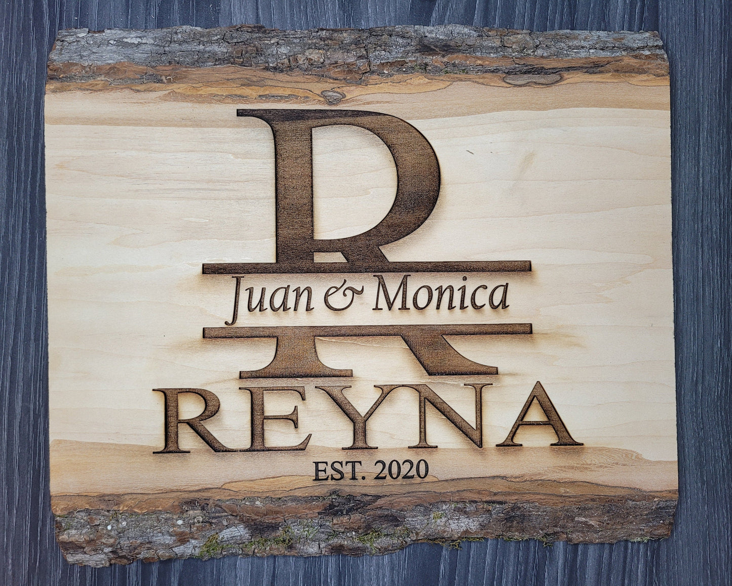 Live Edge Personal Wood Plaque